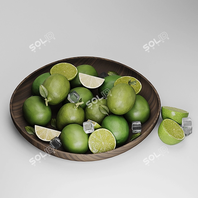 Zesty Lime Variety for Refreshing Delights 3D model image 5