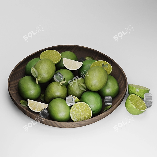 Zesty Lime Variety for Refreshing Delights 3D model image 6