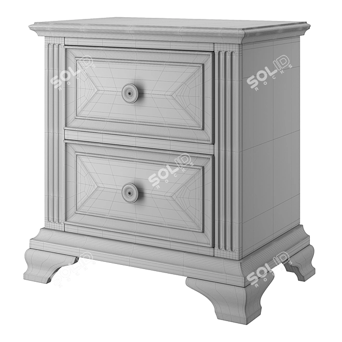 Essential Classic Nightstand 3D model image 6