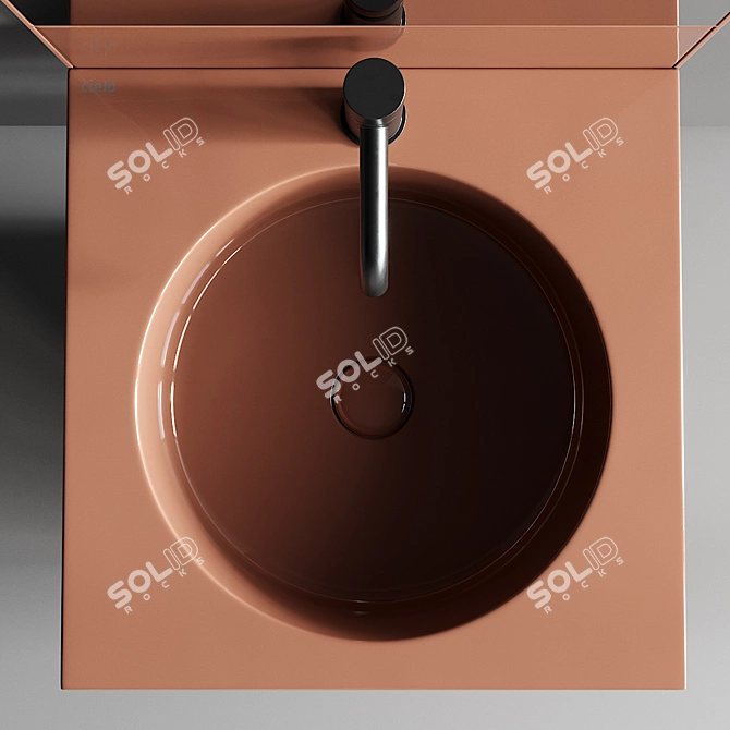 Elle Round Washbasin: Elegant and Functional 3D model image 4