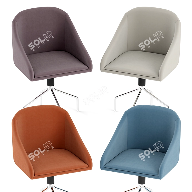 Modern 3D Chair Design 3D model image 2