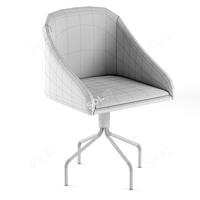 Modern 3D Chair Design 3D model image 4