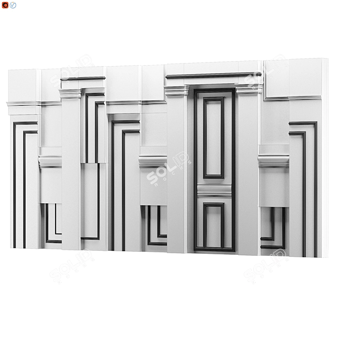 Crios Wall Panels: Stylish and Functional 3D model image 2