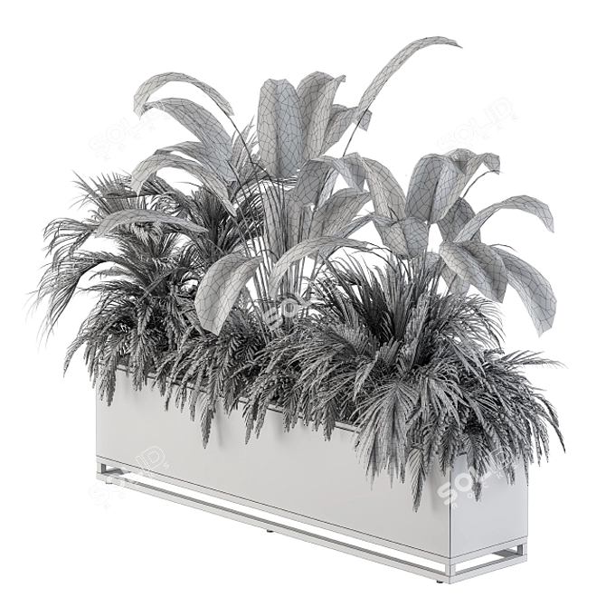 Tropical Paradise: Indoor Plant Set 3D model image 6