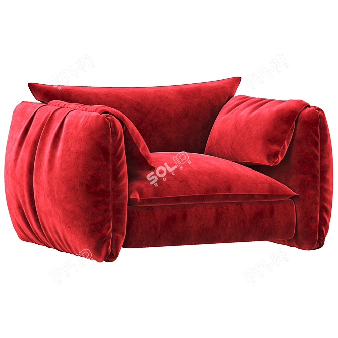 Cozy Costes Oversized Armchair 3D model image 1