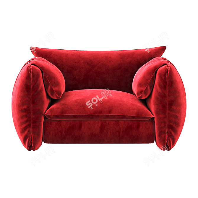 Cozy Costes Oversized Armchair 3D model image 2