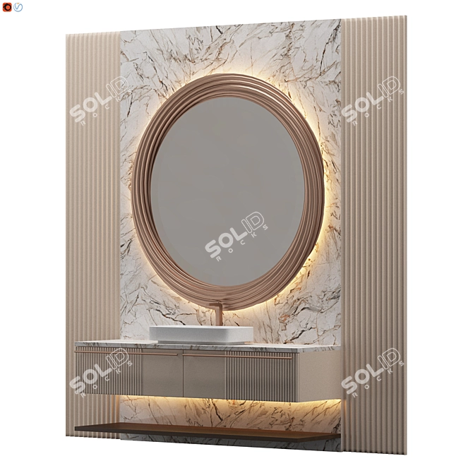 Modern Bathroom Interior Design 2021 3D model image 2