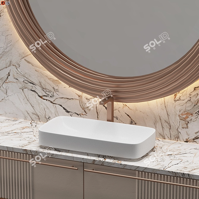 Modern Bathroom Interior Design 2021 3D model image 4