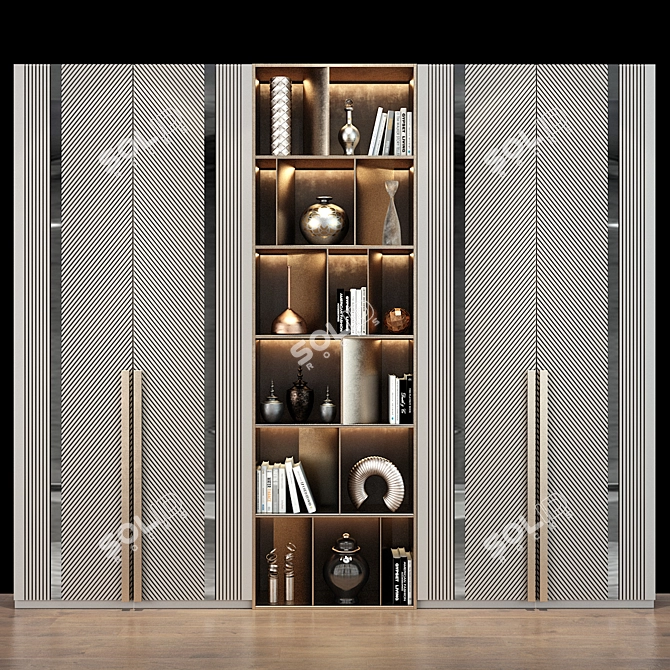 Cabinet Furniture 0362: Elegant Storage Solution 3D model image 1