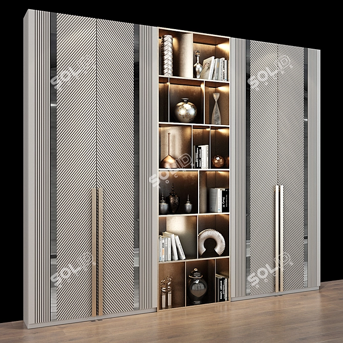 Cabinet Furniture 0362: Elegant Storage Solution 3D model image 3