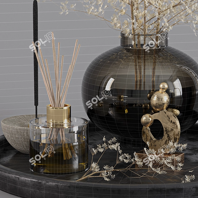 Elegant Decor Set 21 3D model image 6