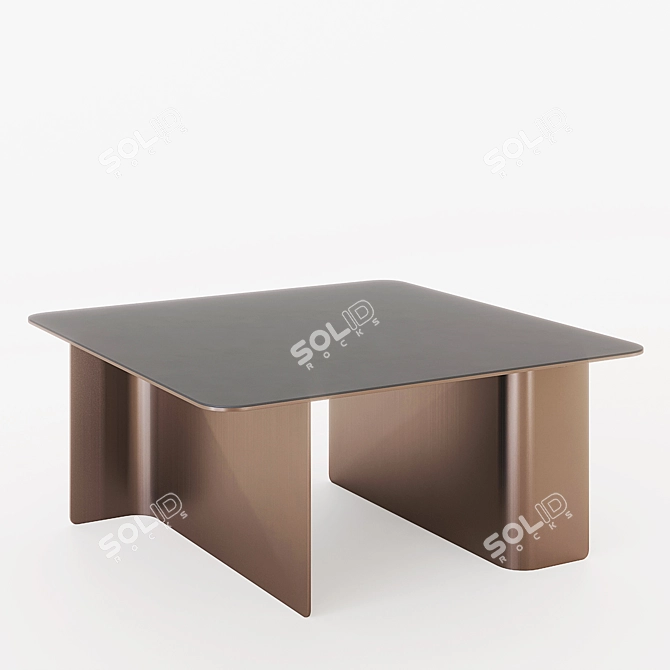 Tanya Coffee Table: Sleek Design & Multiple Sizes 3D model image 3