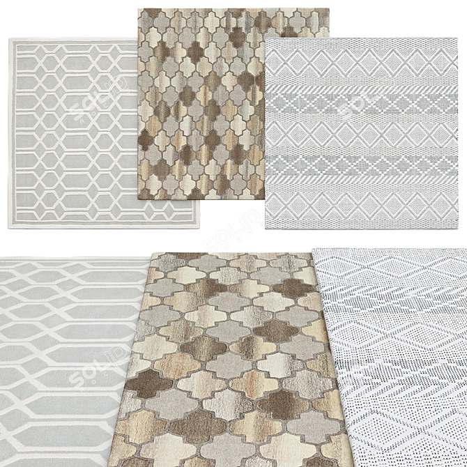 Safavieh Square Rugs | Versatile Sizes 3D model image 1