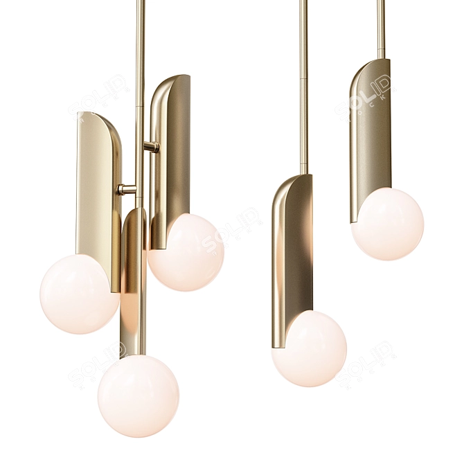 Modern Pendant Lighting: Neo by Anzazo 3D model image 1