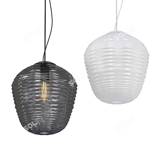 Samuel Wilkinson Blown Pendant Lamp 3D model image 1