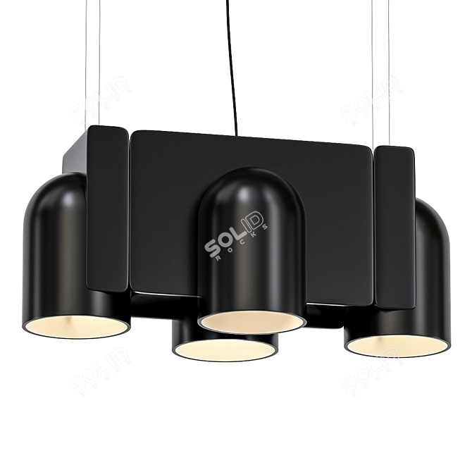 Modular Igloo Pendant System 3D model image 1