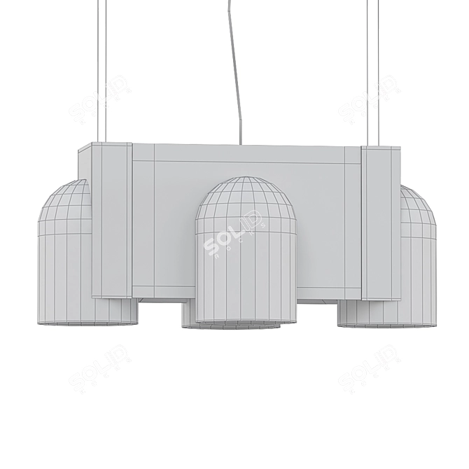 Modular Igloo Pendant System 3D model image 2