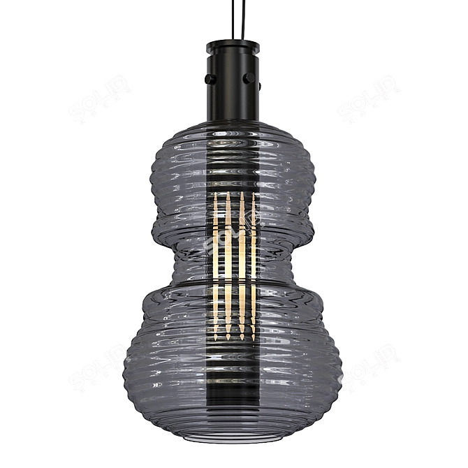 Golden Melodies Pendant Lights 3D model image 1