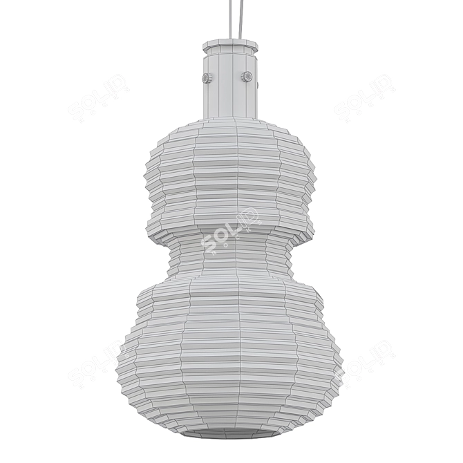 Golden Melodies Pendant Lights 3D model image 2