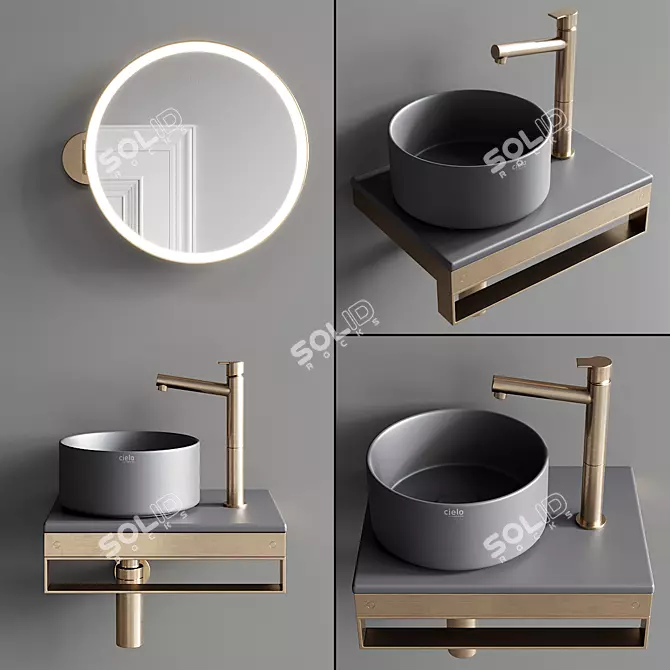 Ceramica Cielo Shui Comfort Washbasin 3D model image 1