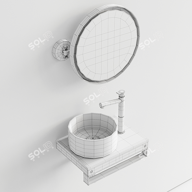 Ceramica Cielo Shui Comfort Washbasin 3D model image 5