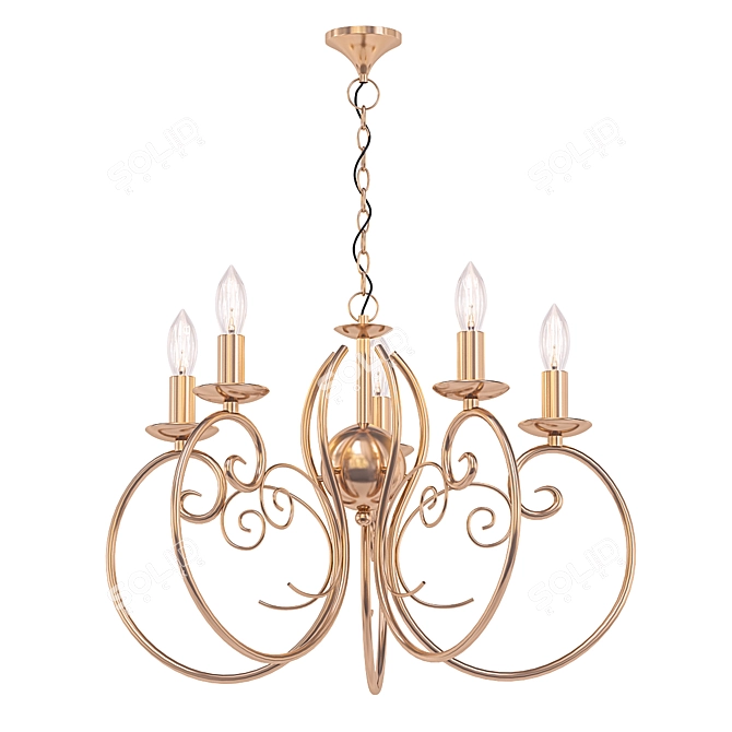 Elegant Luminex TRIONA Pendant 3D model image 1