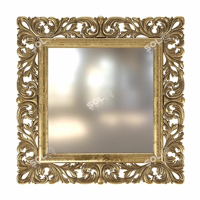 Baroque Filigree Mirror by MO.WA 3D model image 1