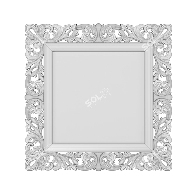 Baroque Filigree Mirror by MO.WA 3D model image 2