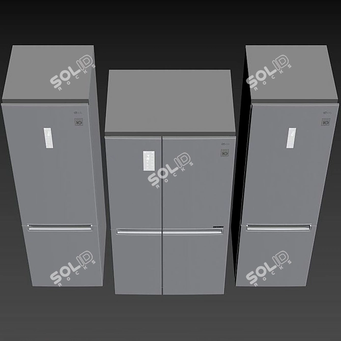 LG Refrigerators - Stylish and Efficient 3D model image 6