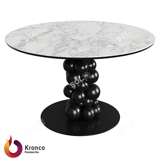 Kronco Molekula: Stylish Ceramic Dining Table 3D model image 1