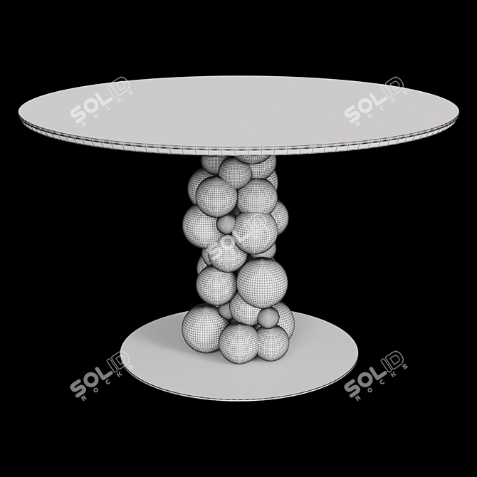 Kronco Molekula: Stylish Ceramic Dining Table 3D model image 2