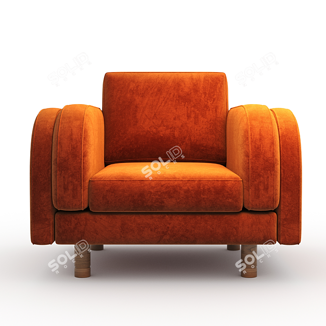 Italian Style Moreno Chair: Elegant and Comfortable 3D model image 2