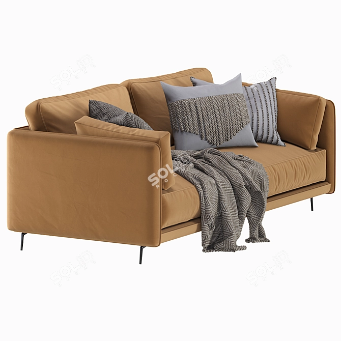 Stylish and Comfortable DItre Italia Sofa 3D model image 3