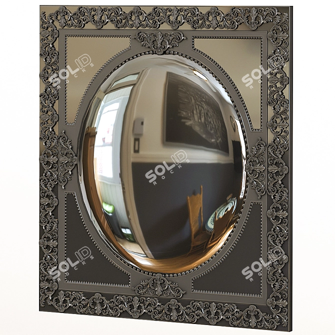 Reflective Metal Mirror - 3ds Max 2016 + V-ray 3D model image 2