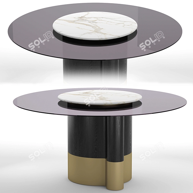 Formitalia MARYGOLD Glass Table 3D model image 3