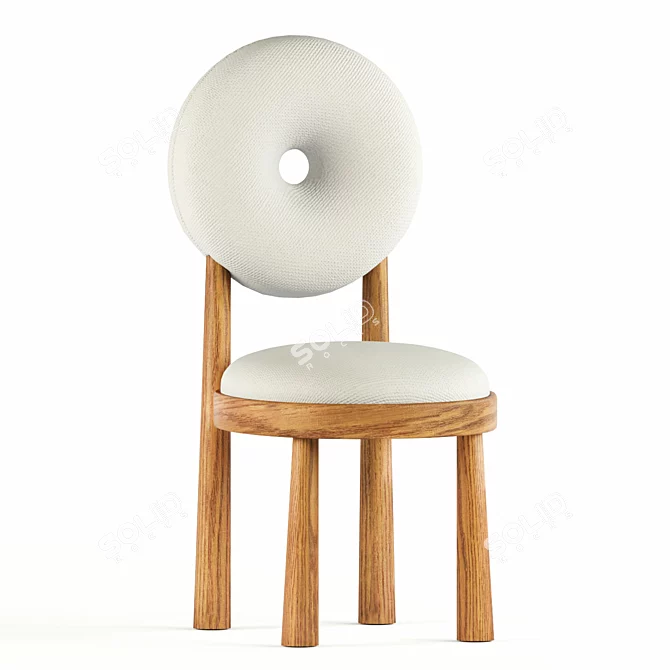Elegant Baba Chair with V-Ray - 3Ds Max 2015 & OBJ Formats 3D model image 1