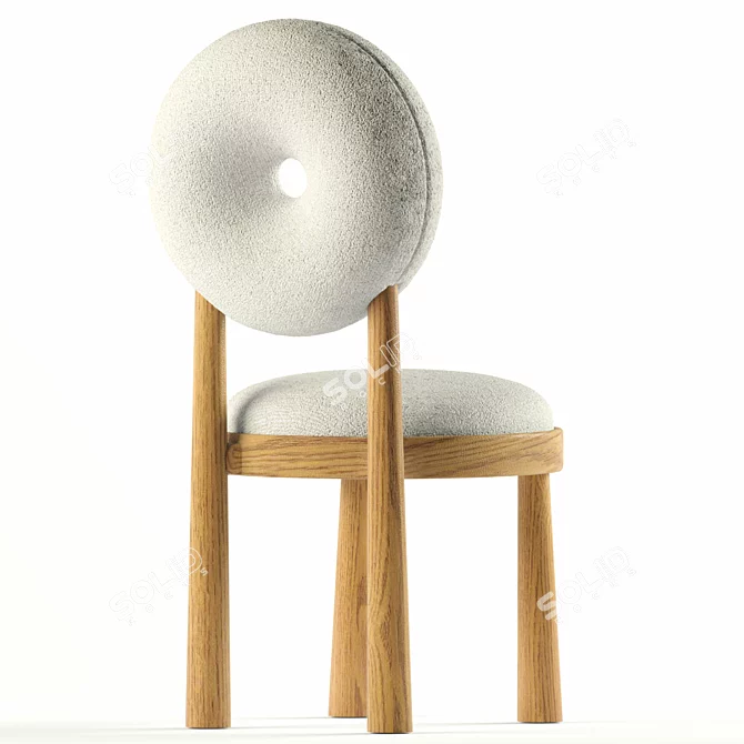 Elegant Baba Chair with V-Ray - 3Ds Max 2015 & OBJ Formats 3D model image 3