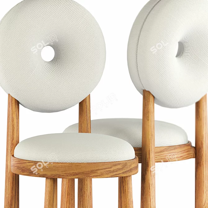 Elegant Baba Chair with V-Ray - 3Ds Max 2015 & OBJ Formats 3D model image 6