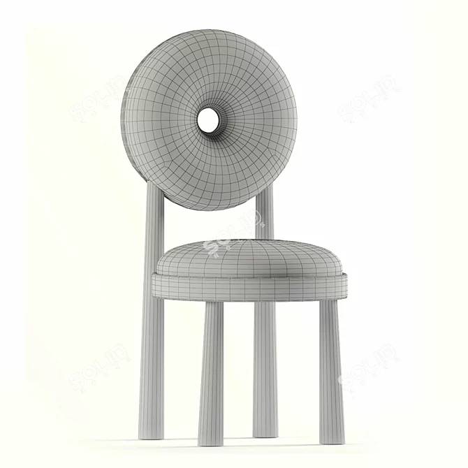 Elegant Baba Chair with V-Ray - 3Ds Max 2015 & OBJ Formats 3D model image 7