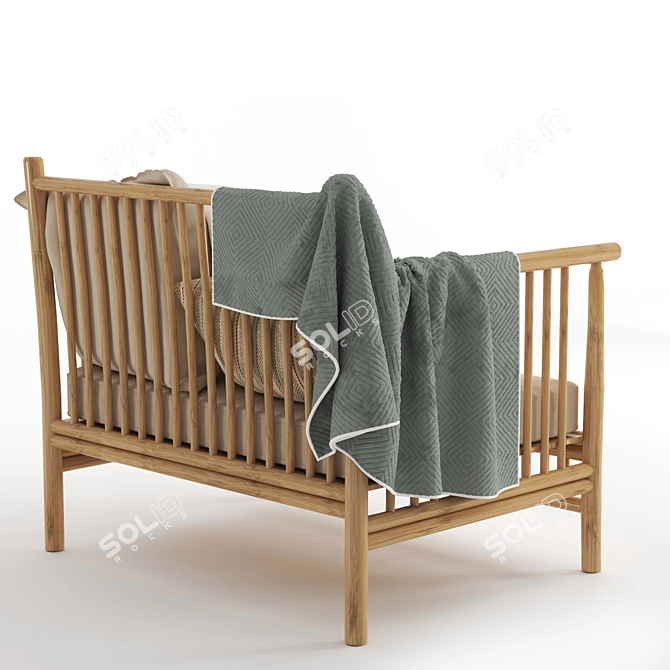 2015 Bamboo Armchair: Exude Exotic Vibes 3D model image 2