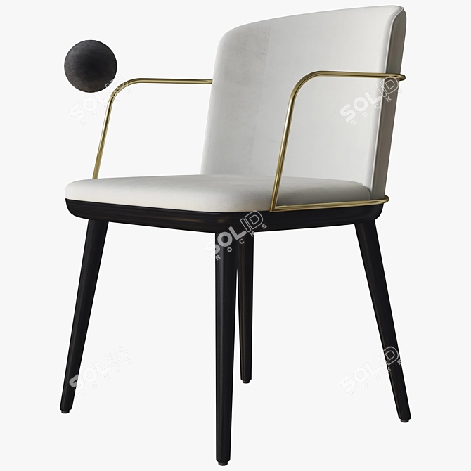 Elegant Arven Chair by Parla 3D model image 1