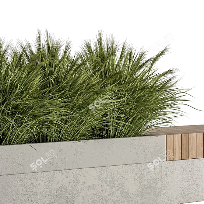 Urban Oasis Bench Set 3D model image 4