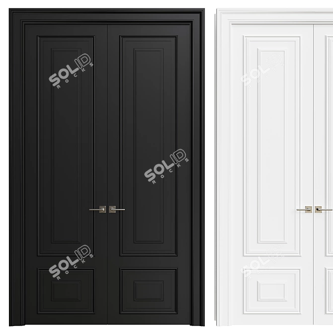 Interior Door - Contemporary Design 3D model image 1