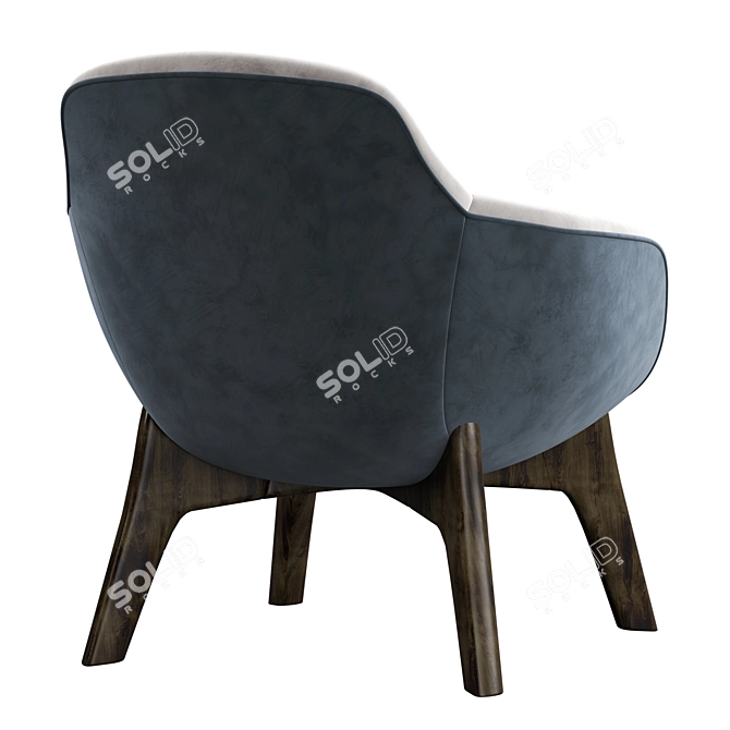 GHIRLA Modern Armchair: Stylish, Versatile, Luxury 3D model image 4