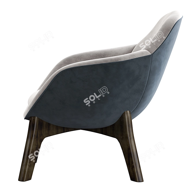 GHIRLA Modern Armchair: Stylish, Versatile, Luxury 3D model image 5