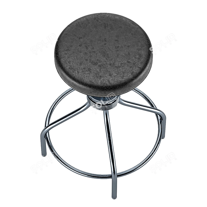 Sleek and Stylish Bar Stool 3D model image 2