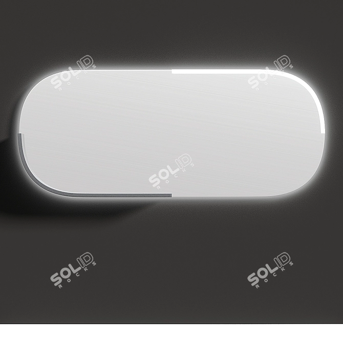 Apika OM Mirror with Shelf 3D model image 2