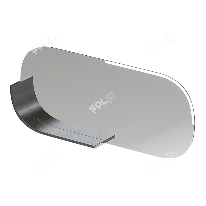 Apika OM Mirror with Shelf 3D model image 8