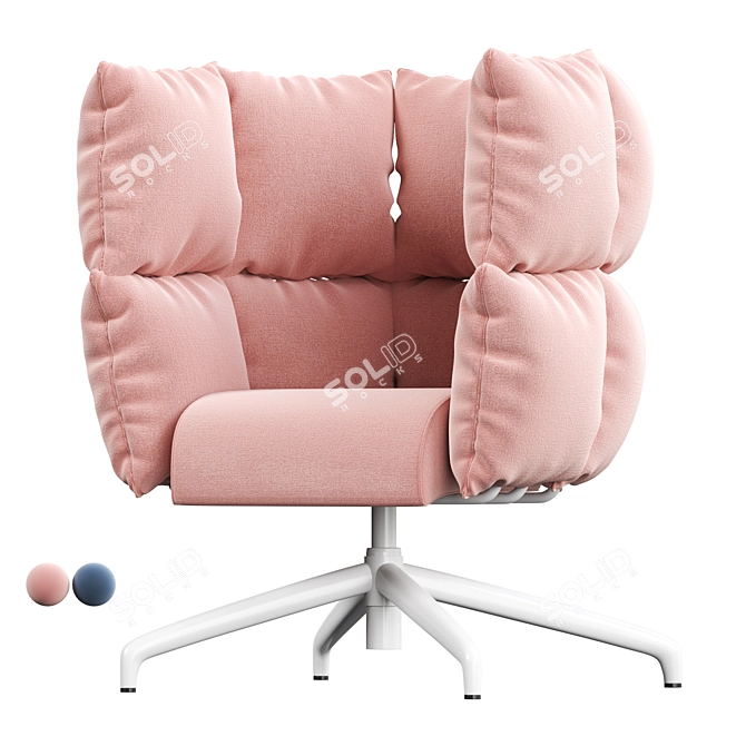 Sophisticated UNDECIDED Armchair by Manerba 3D model image 2