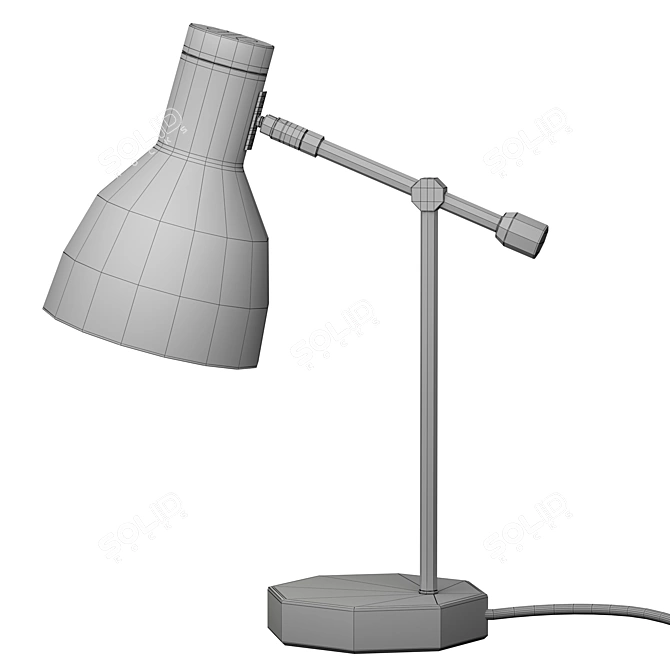  Sleek Black Table Lamp 3D model image 3